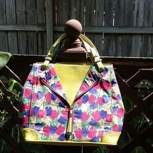 SHARON  "tulip" leather bag.